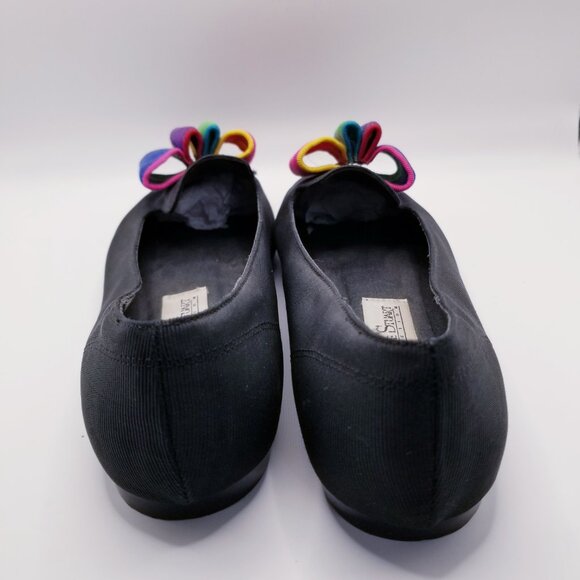 80s/90s Vintage Madeline Stuart Ribbon Bow Flats - Size 8 - Picture 4 of 8